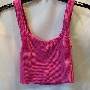 Robeez Bright Pink Ribbed Top - size Small